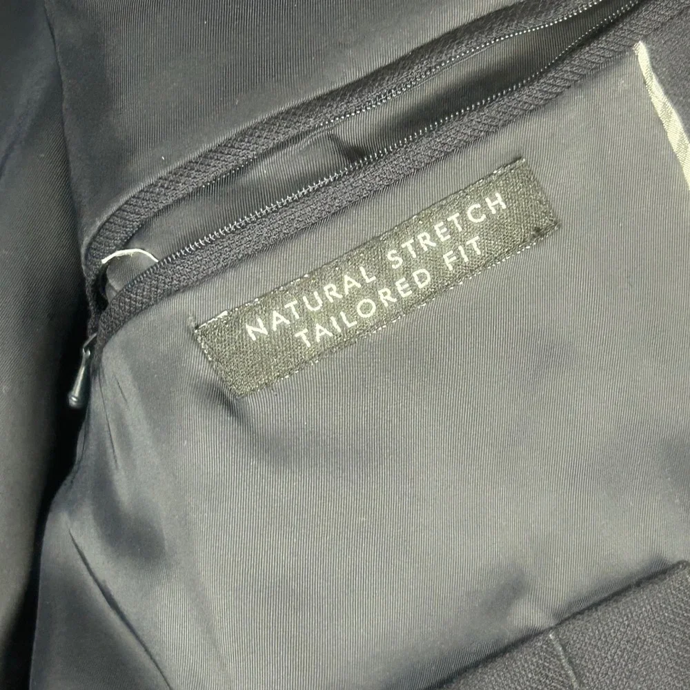 Jos A Bank 42 X-Long Wool Traveler‎ Utility Blazer Navy Blue Tailored Fit